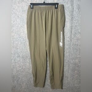 New Balance Men's  Size Large Olive Green Logo Waistband Joggers